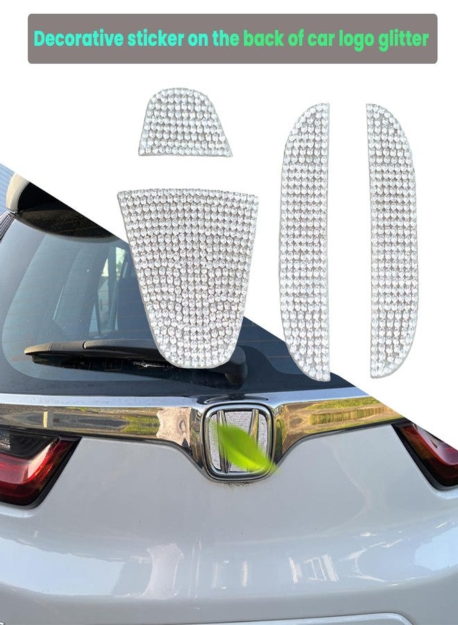 CUCHIYUN 2022 Accord Bling Car Accessories Car Rear Logo Emblem Sticker Shiny Crystal Sticker Interior Accessories Compatible with Accord Accessories 10th Civic Sedan 2022 2021 2020 2019 2018 - Image 3
