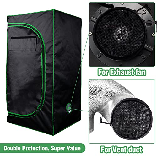 Big Gun 2 Pcs Grow Tents Vent Cover 6 Dustproof Duct Filter Vent Covers with Elastic Band and Fixed Buckle for Plant Grow Tent Accessories - Image 3
