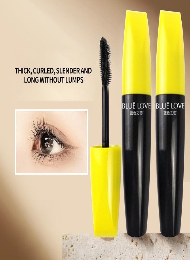 BLUE LOVE ماسكارا بلو لوف اللامعة الكلاسيكية لتكثيف وطول الرموش، خالية من التكتلات، مقاومة للبقع، تدوم طويلاً، ماسكارا سوداء للرموش، نباتية وخالية من القسوة - Image 2