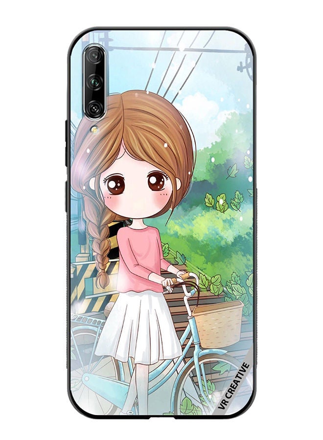 VR CREATIVE Protective Case Cover For Huawei Nova Y9S Girl With Cycle Design Multicolour - Image 1