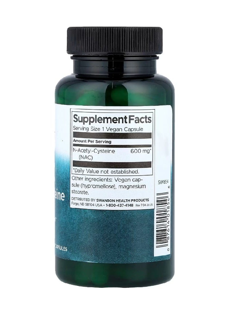 سوانسون NAC 600 ملغ 100 كبسولة نباتية - Image 2