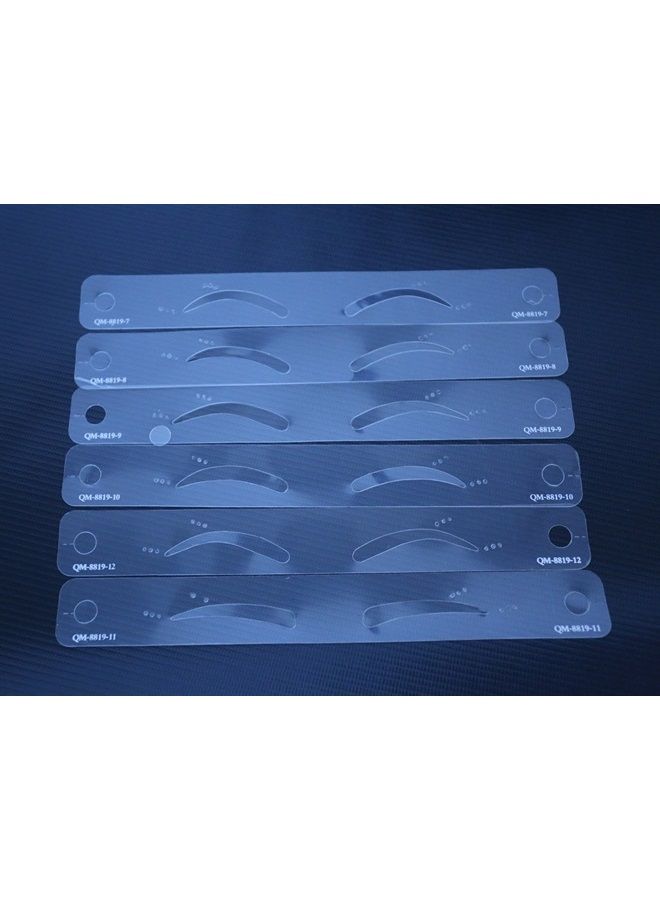 SUSUB 12 Styles Eyebrow Design Shaping Card Various Eyebrow Grooming Stencil Belt Kit Templates DIY Tools - Image 3