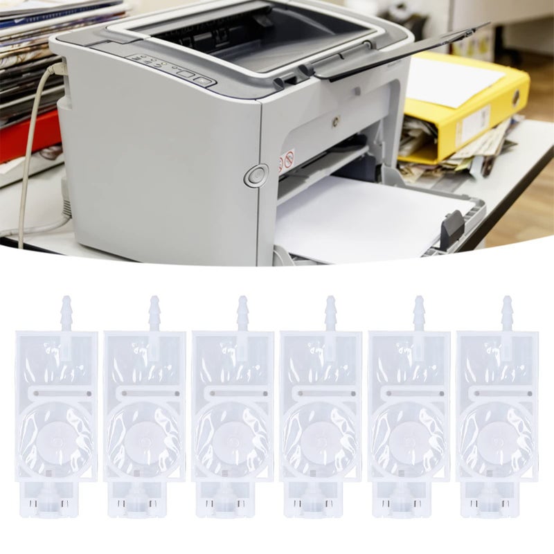 6 Pcs Ink Damper Replacement Printer Ink Damper Solvent Inkjet Head Plug in For XP600 Printer White - Image 3