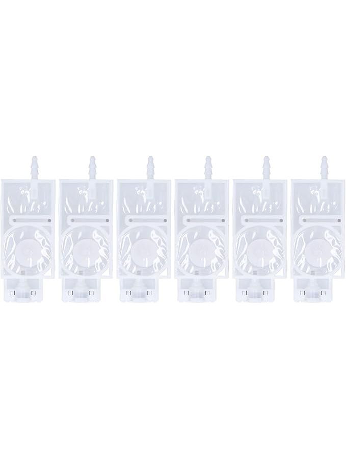 6 Pcs Ink Damper Replacement Printer Ink Damper Solvent Inkjet Head Plug in For XP600 Printer White - Image 1