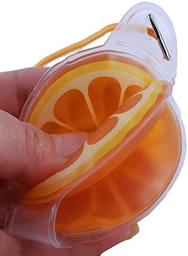 JUDEE Gel Eye Mask for Dark Circles and Puffiness, Cold and Hot Packs Reusable Cute Cooling Ice Eye Masks, Relief Migraine Eyes Swollen, Soft & Non Toxic Suitable for Kids, Woman and Man (Orange) - Image 2