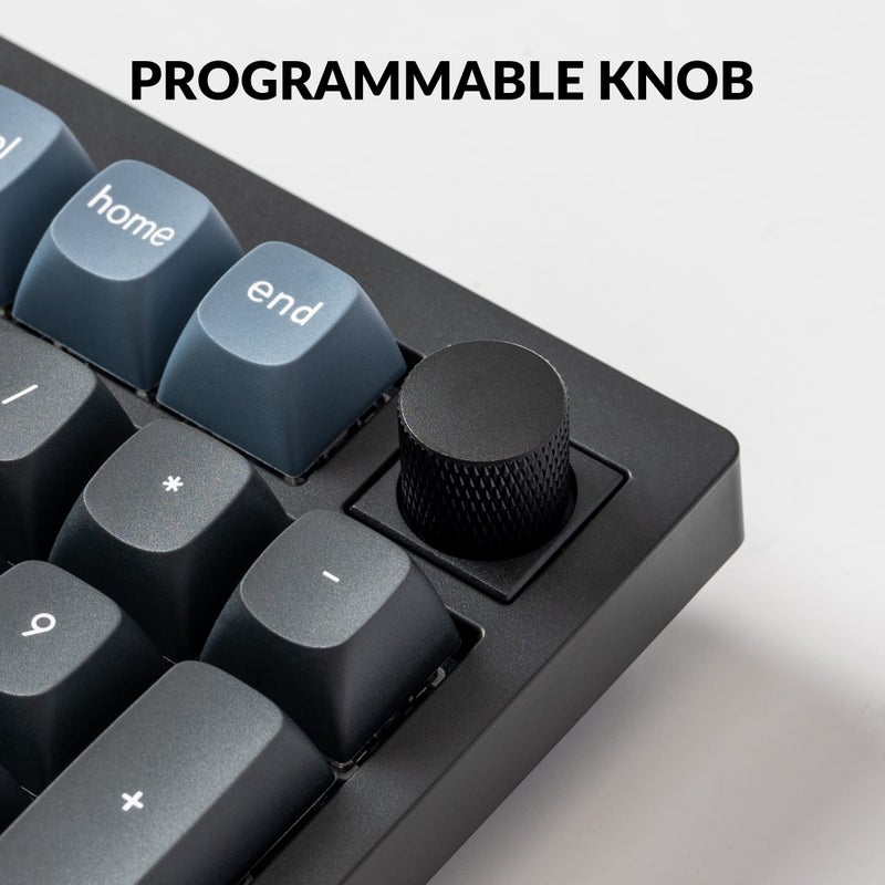 Keychron V5 Wired Custom Mechanical Keyboard Knob Version, 96% Layout QMK/VIA Programmable with Hot-swappable Keychron K Pro Red Switch Compatible with Mac Windows Linux Black (Non-Transparent) - Image 4