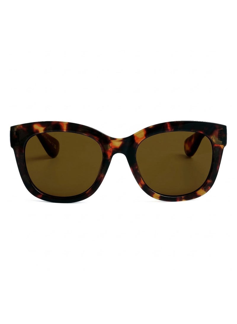 OPULIZE BIG Sunglasses - Bold Fashion Frame - Brown Tinted Lens - Anti-reflective & Anti-Glare - Polarised Lenses With UV400 Protection - Spring Hinges - Brown Tortoiseshell - Mens Womens - Image 1