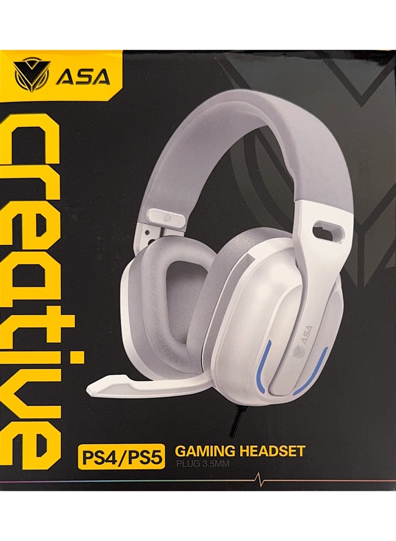 ASA ASA Gaming Headphone Creative (White)  - Image 1