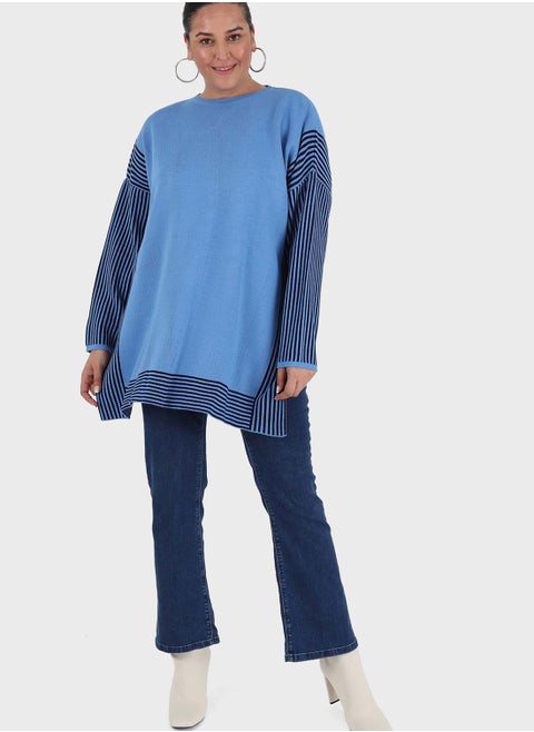 Striped Knitted Tunic