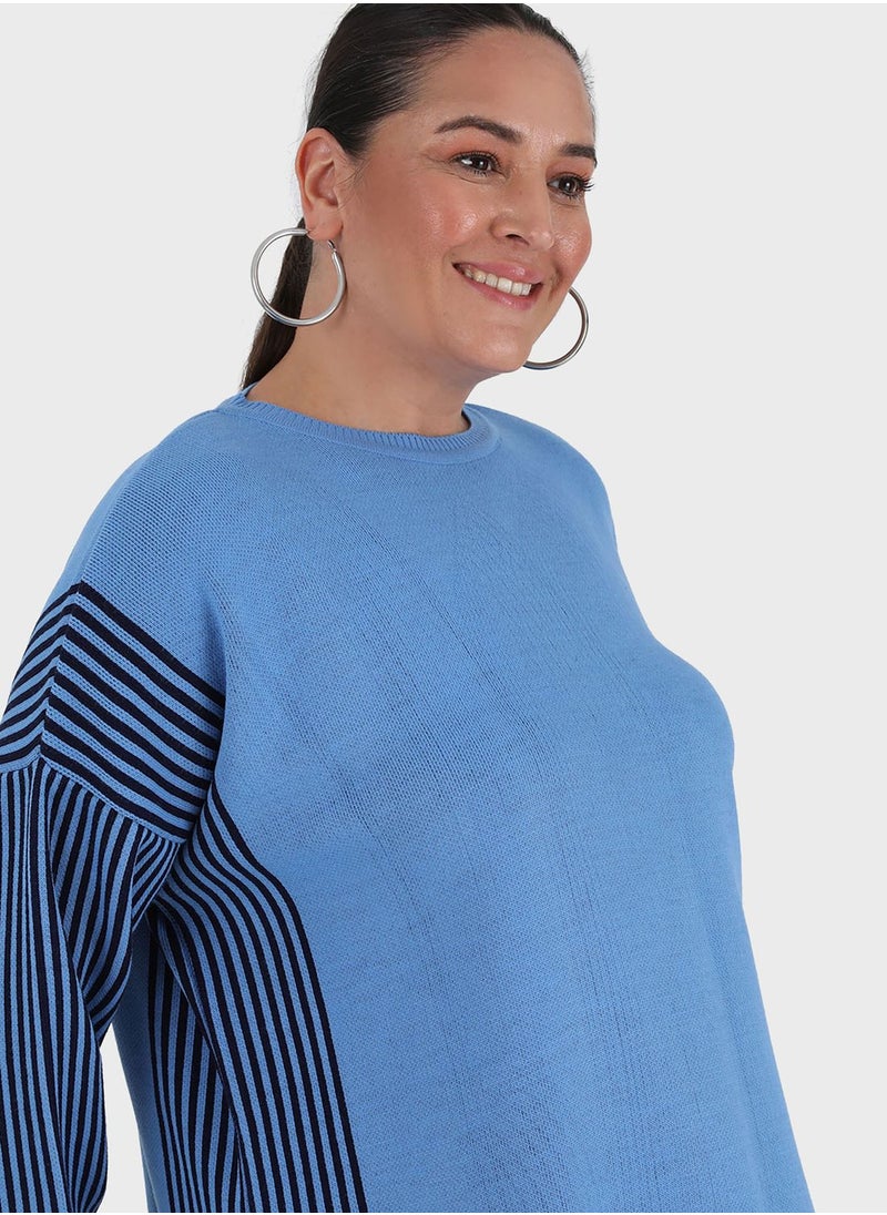 Striped Knitted Tunic