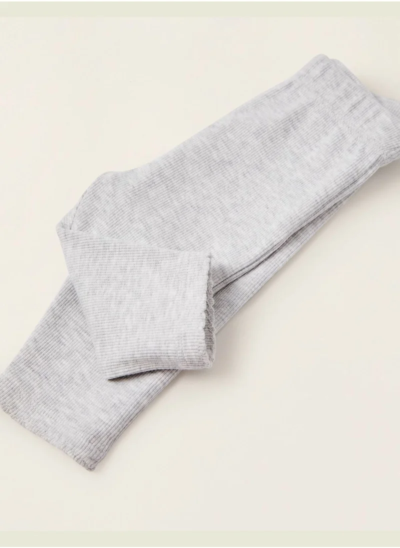 Zippy Zippy Printed Ribbed Leggings For Newborn