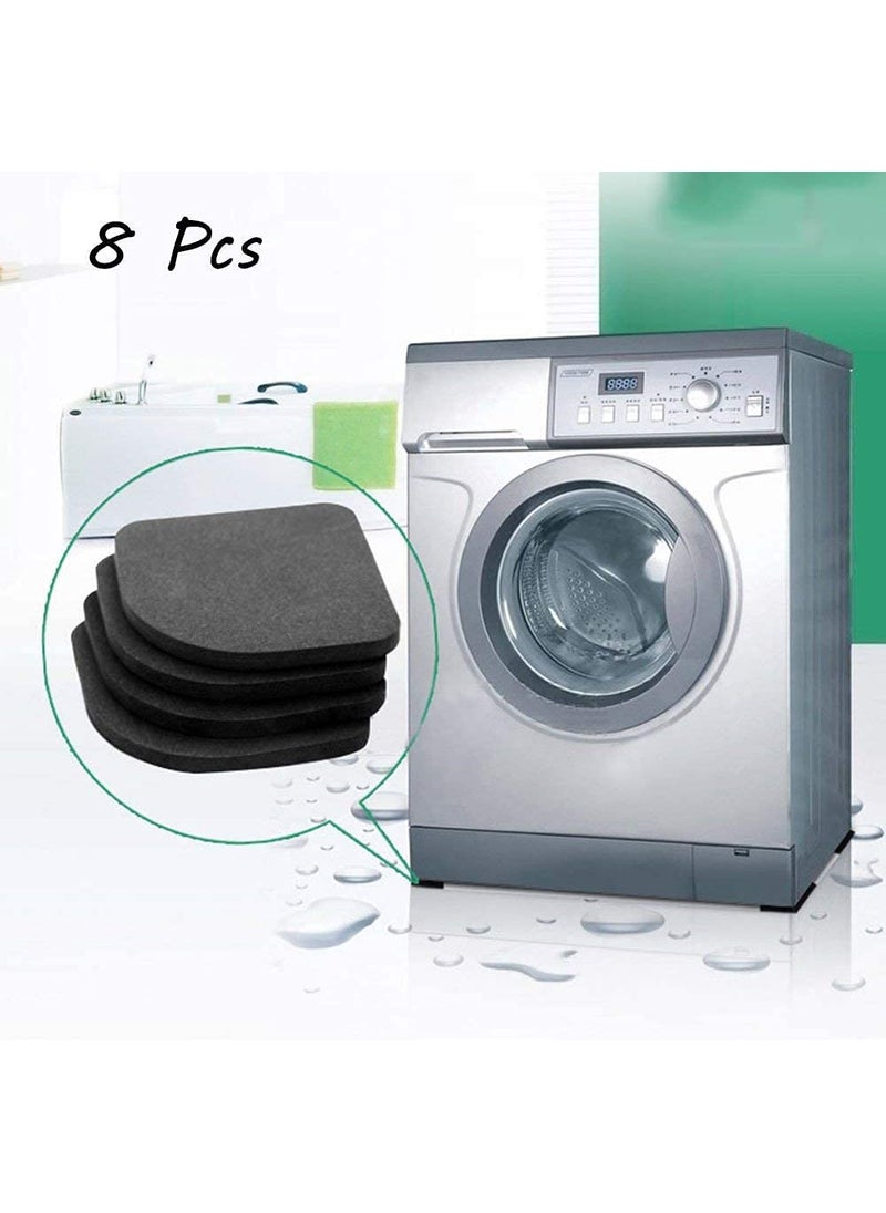 SHIDHMI SHIDHMI Antivibration Pads Non Slip Matting Washing Machine Shock Absorbers Universal Rubber Silent Feet Pads for Washing Machine Dryer Treadmill Refrigerator Appliance Table Chair Pack of 8  - Image 2