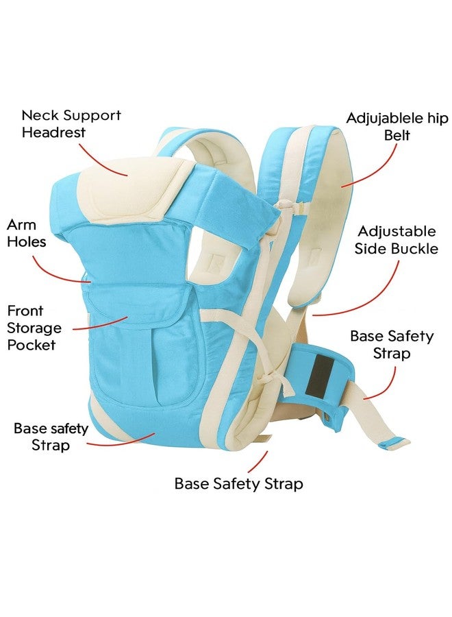SHEMOK® Baby Carrier Carry Bag Back & Front Facing with Waist Belt 0 to 24 Month (210-Sku Blue) - Image 3
