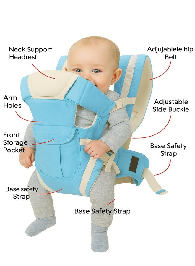 SHEMOK® Baby Carrier Carry Bag Back & Front Facing with Waist Belt 0 to 24 Month (210-Sku Blue) - Image 2