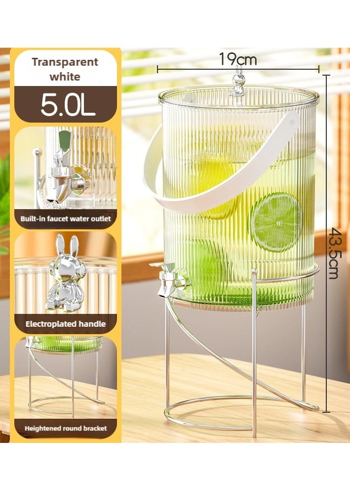 nehem - 5L Water Jug with Tap - Multi-Purpose Beverage Dispenser for Juice, Beer & Coffee | Juice dispenser set for Parties, Picnics, Camping & Home Use - Image 1