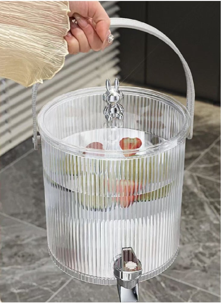 nehem 5L Water Jug with Tap - Multi-Purpose Beverage Dispenser for Juice, Beer & Coffee | Juice dispenser set for Parties, Picnics, Camping & Home Use  - Image 5
