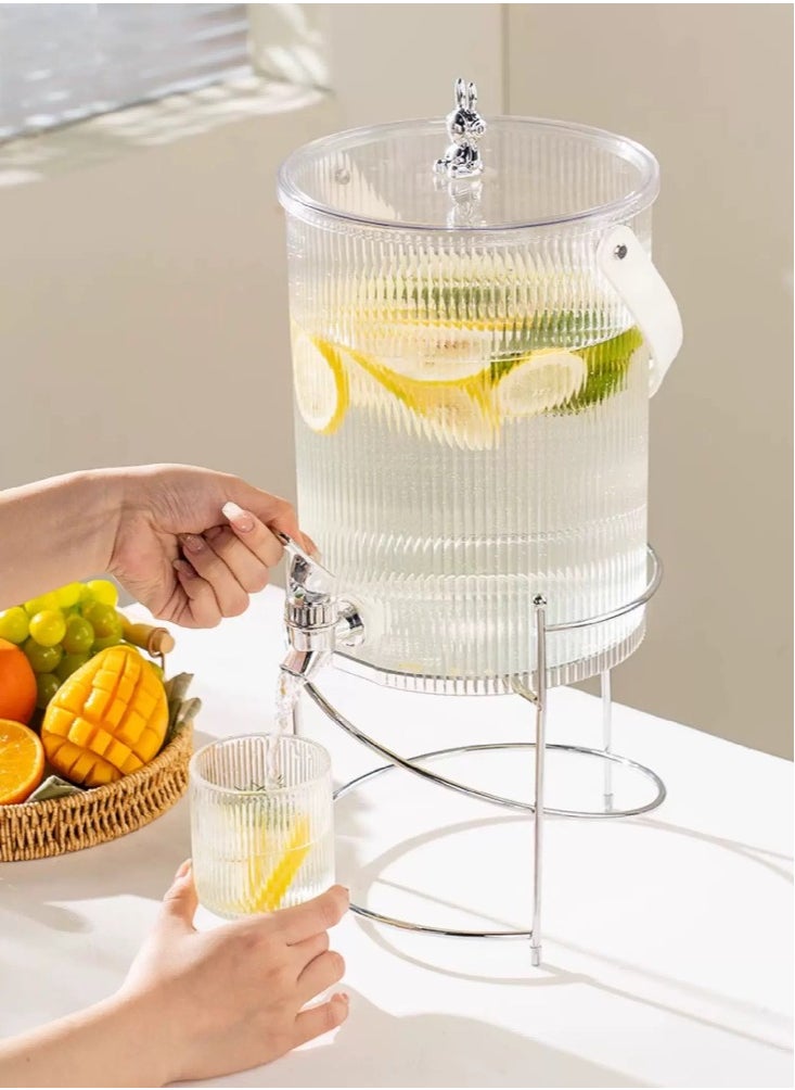 nehem 5L Water Jug with Tap - Multi-Purpose Beverage Dispenser for Juice, Beer & Coffee | Juice dispenser set for Parties, Picnics, Camping & Home Use  - Image 4