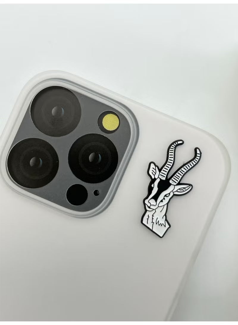 5 pieces of Metal stickers - Sheikh Zayed logo Abu Dhabi logo and Signature Sign logo and The Emirates logo and Gazelle logo - Premium Quality Metal for Mobile, Laptop, Backpacks and more. - Image 4
