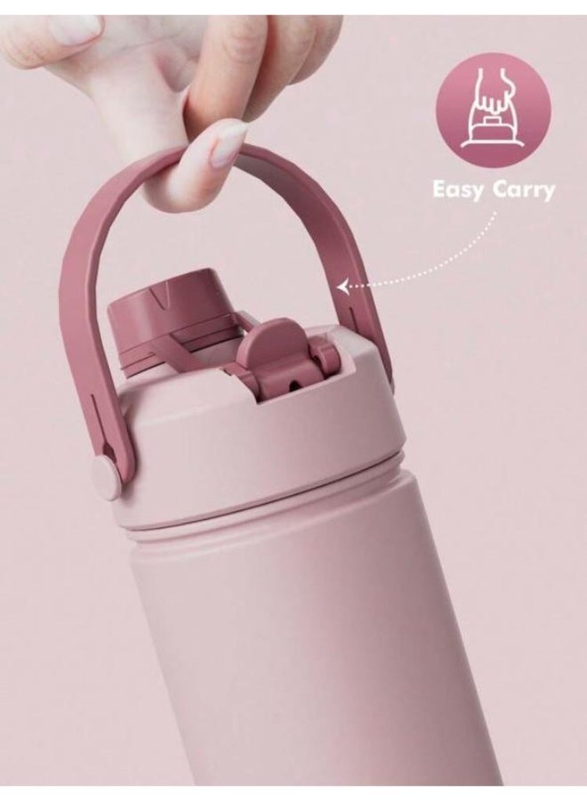 Powcan 18oz Insulated Water Bottle with 2-In-1 Straw Lid, 24 - Image 5