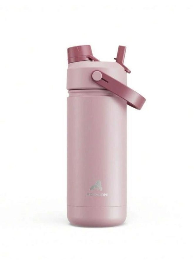 Powcan 18oz Insulated Water Bottle with 2-In-1 Straw Lid, 24 - Image 1