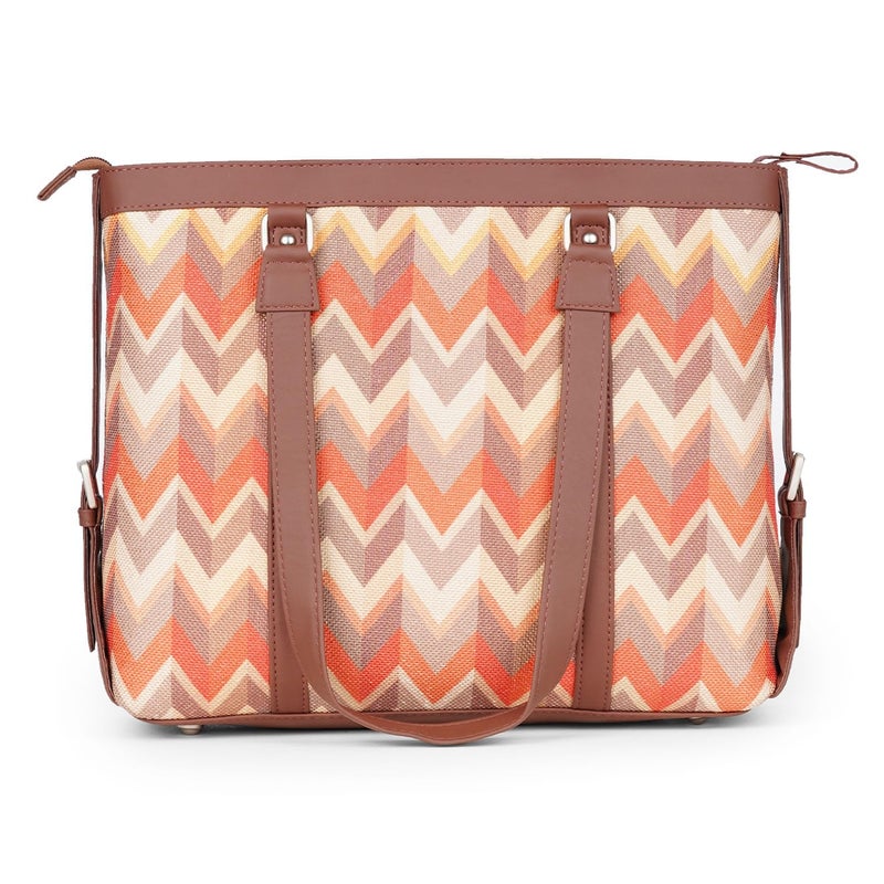 ZOUK Office Bag | Stylish Bags for Office Use | Laptop Bag 15.6 inch | Stylish Tote for Office Use | Purse for Women | Vegan Leather Handbag | Daily & Travel Use | - Image 5