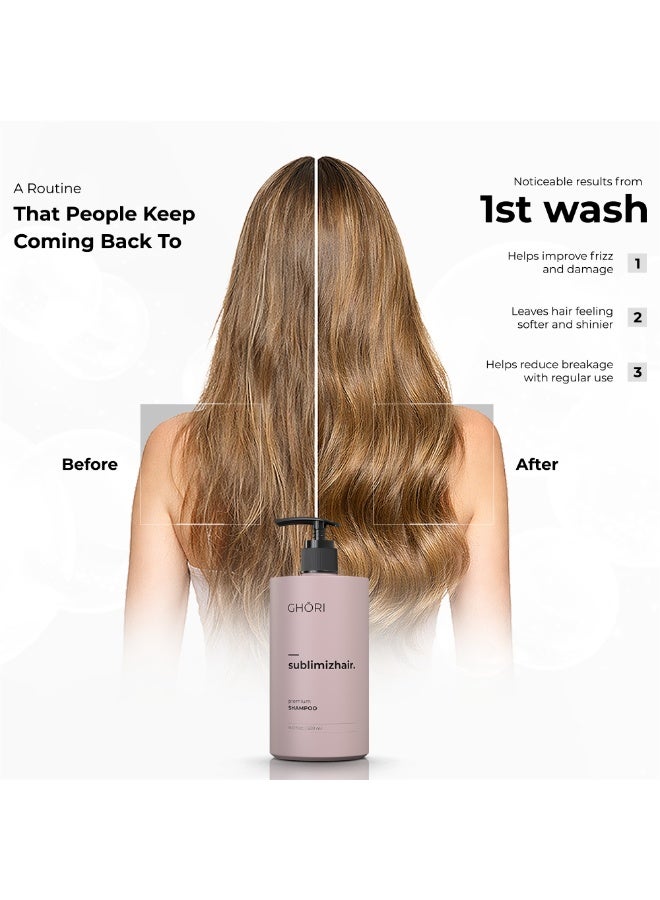GHORI Sublimizhair Korean Herbal Shampoo for Dry & Damaged Hair | Hanbang Formula with Ginseng, Licorice & Tea Extracts | Gentle Scalp Cleansing | pH Balanced Shampoo | 300 ml - Image 5