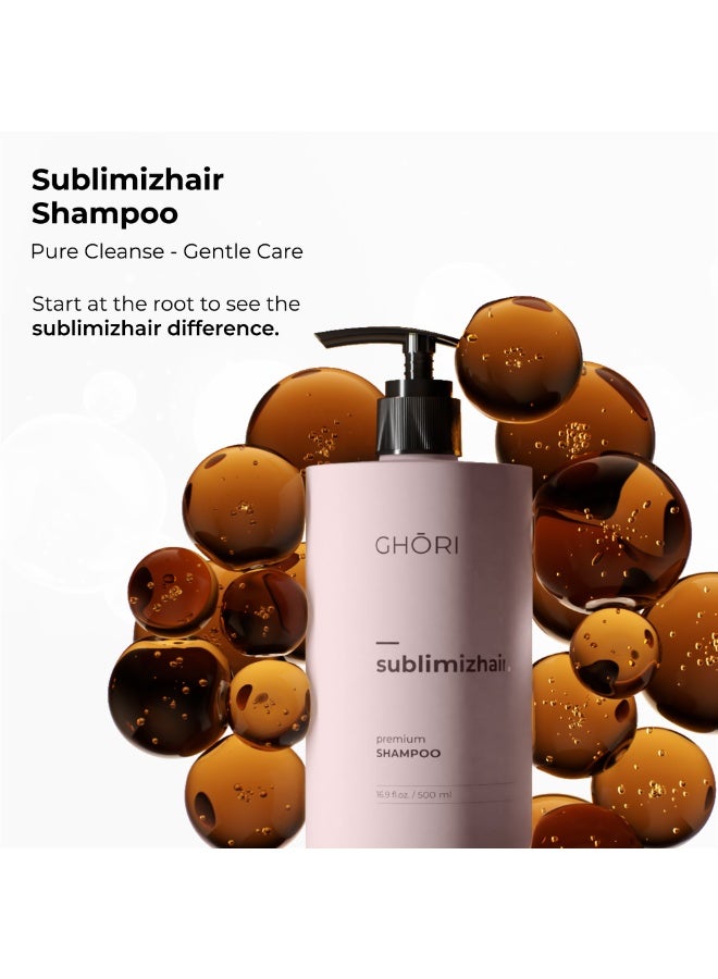 GHORI Sublimizhair Korean Herbal Shampoo for Dry & Damaged Hair | Hanbang Formula with Ginseng, Licorice & Tea Extracts | Gentle Scalp Cleansing | pH Balanced Shampoo | 300 ml - Image 3