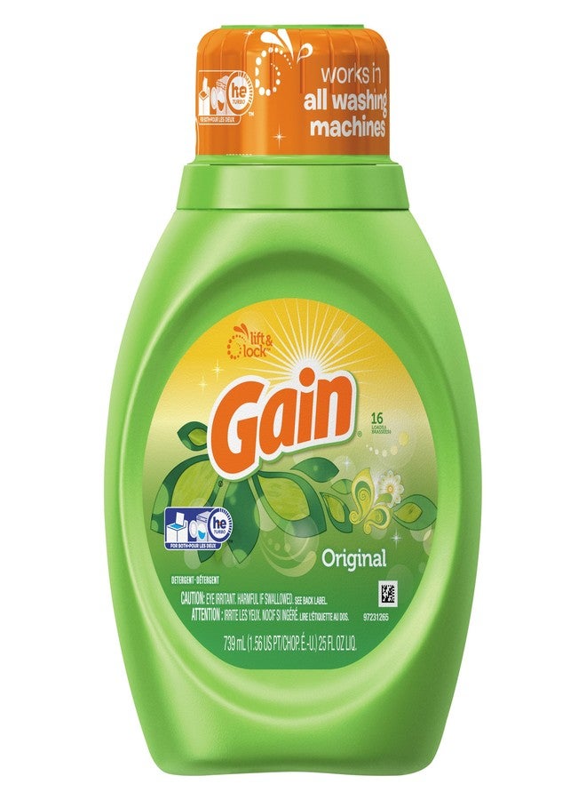 Gain 12783CT Liquid Laundry Detergent, Original Fresh, 25 Oz Bottle (Case of 6) - Image 1