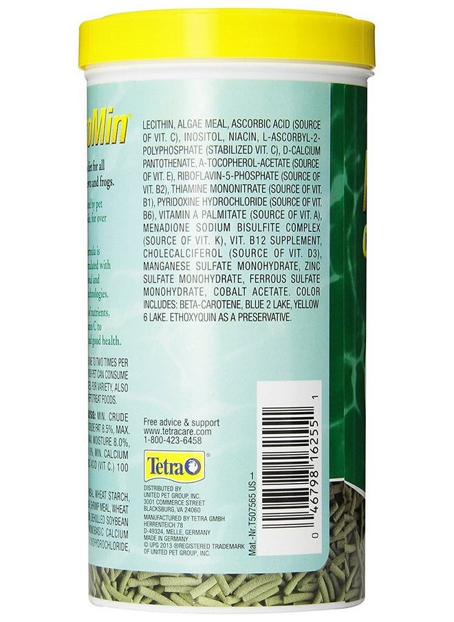تترا - أعواد طعام عائمة من Tetra ReptoMin، طعام للسلاحف المائية والسمندل والضفادع، 10.59 أونصة (عبوة من قطعة واحدة) - Image 1