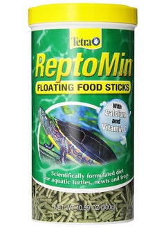 تترا أعواد طعام عائمة من Tetra ReptoMin، طعام للسلاحف المائية والسمندل والضفادع، 10.59 أونصة (عبوة من قطعة واحدة)  - Image 1