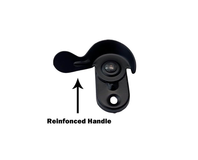 Qcaa Steel Window Sash Lock  Ctc 2""  Matte Black  8 Pack  Made In Taiwan - Image 2