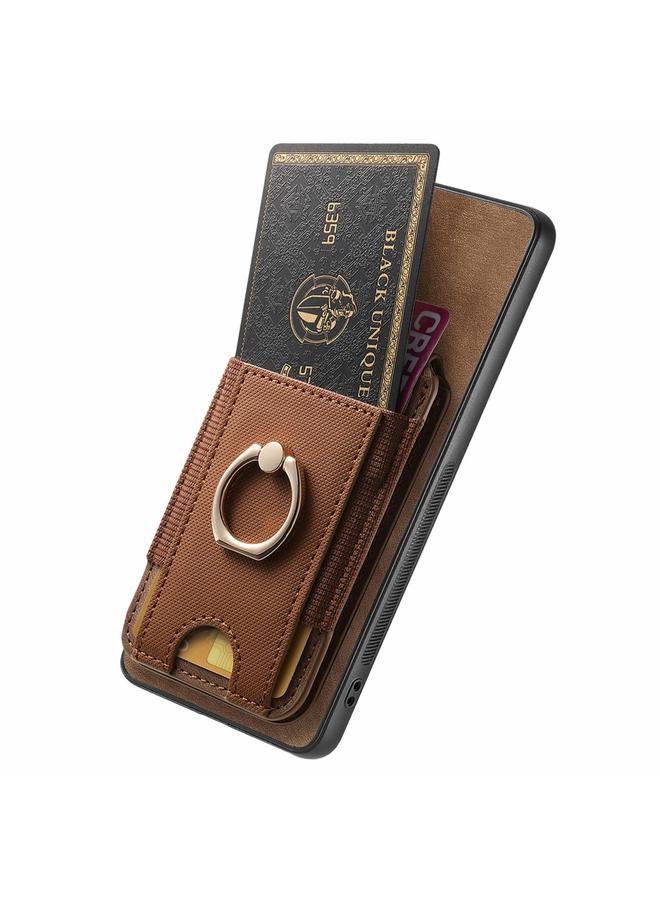 S-TOP Case For Redmi Note 14 Pro 5G Retro Splitable Magnetic Stand Card Bag Leather Phone Case - Image 3