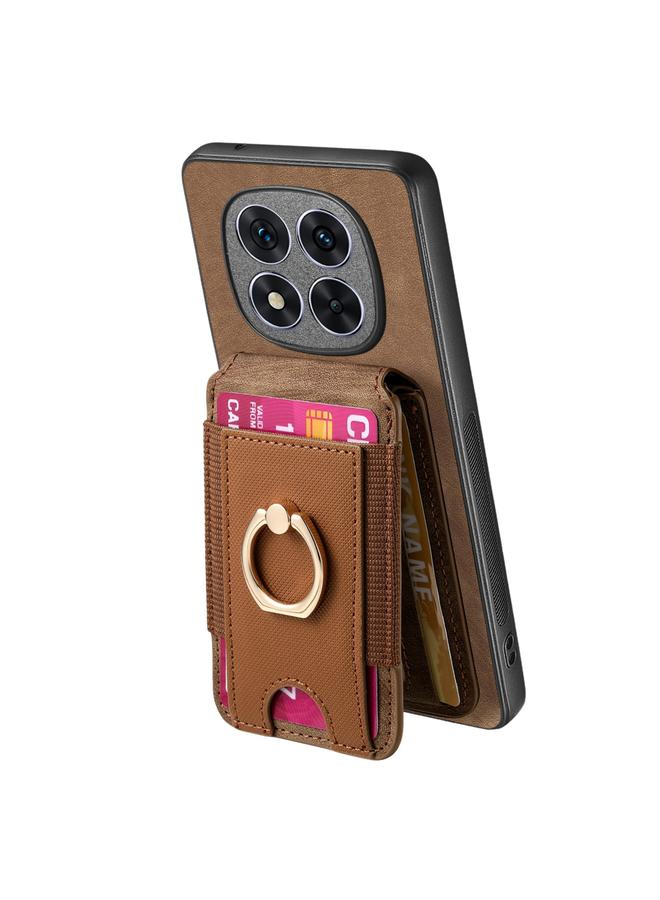 S-TOP Case For Redmi Note 14 Pro 5G Retro Splitable Magnetic Stand Card Bag Leather Phone Case - Image 4