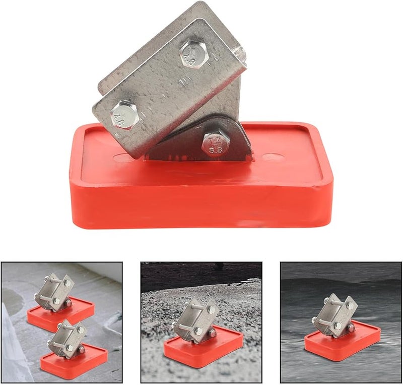 قطعتان من وسادات تثبيت سلم سميكة من المطاط المضاد للانزلاق للسلم الامتداد المصنوع من سبائك الألومنيوم - Image 4