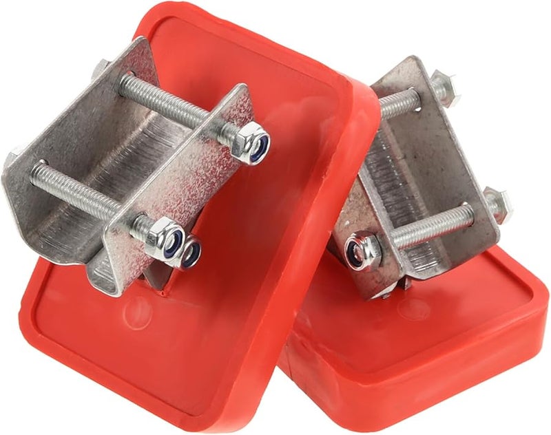 قطعتان من وسادات تثبيت سلم سميكة من المطاط المضاد للانزلاق للسلم الامتداد المصنوع من سبائك الألومنيوم - Image 2