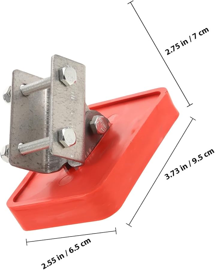قطعتان من وسادات تثبيت سلم سميكة من المطاط المضاد للانزلاق للسلم الامتداد المصنوع من سبائك الألومنيوم - Image 3