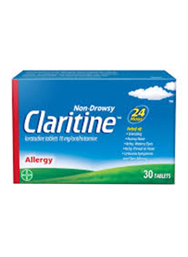 Claritine Tablets 10mg - Allergy Relief - Non-Drowsy Antihistamine - Pack of 30