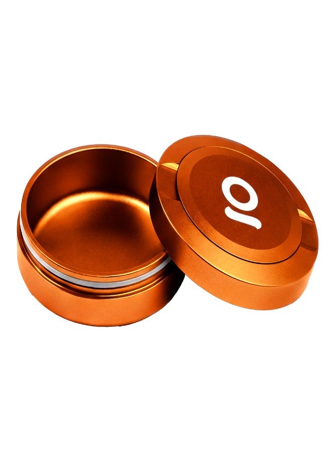 ONGROK ZPuck Zyn Metal Can, Aluminum Pouch, Airtight/Air Proof Storage Container, Preserve Flavor, Sleek and Portable Zyn Holder for Pouches & Small Essentials (Orange - Image 1