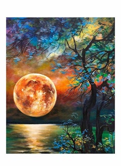 Excefore DIY 5D Diamond Painting Kit, 12X16" Adults & Kids Moon Tree Diamond Dots Crystal Gem Arts Painting  - Image 1
