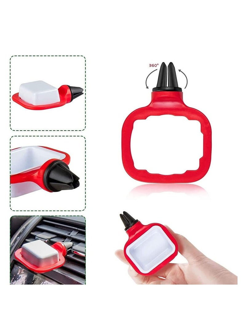SYOSI Car Sauce Holder Vent Dip Clip, Car Accessories for Sauce Mini Sauce Holder Removable Dipping Sauces Holder Dipping Dish Container for Car Vent - Image 5