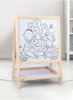 Arabest 2 In 1 Lifting Double-Sided Large Magnetic Drawing Board Easel Black And White Board Painting Stand  - Image 5