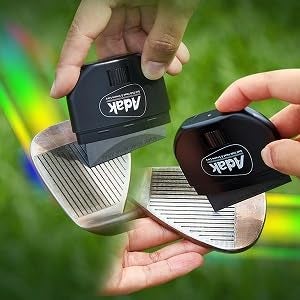 ADAK 2-in-1 Golf Club Cleaner & Groove Sharpener | Increase Backspin & Shot Accuracy | Diamond-Fused Elastomer Cleaning Tool | Perfect Golf Gift - Image 2
