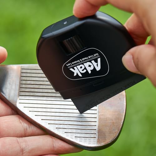 ADAK 2-in-1 Golf Club Cleaner & Groove Sharpener | Increase Backspin & Shot Accuracy | Diamond-Fused Elastomer Cleaning Tool | Perfect Golf Gift - Image 3