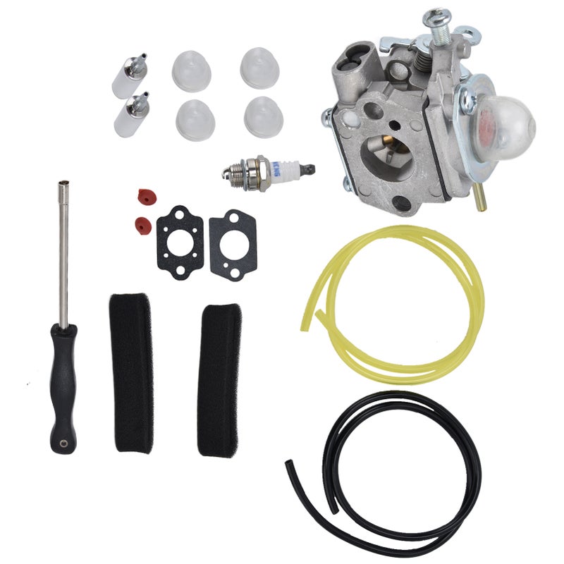 753-06190 Carburetor with Fuel Filter Air Filter Primer Bulb Kit for Troybilt TB22EC TB32EC TB80EC TB22 TB21EC - Image 2