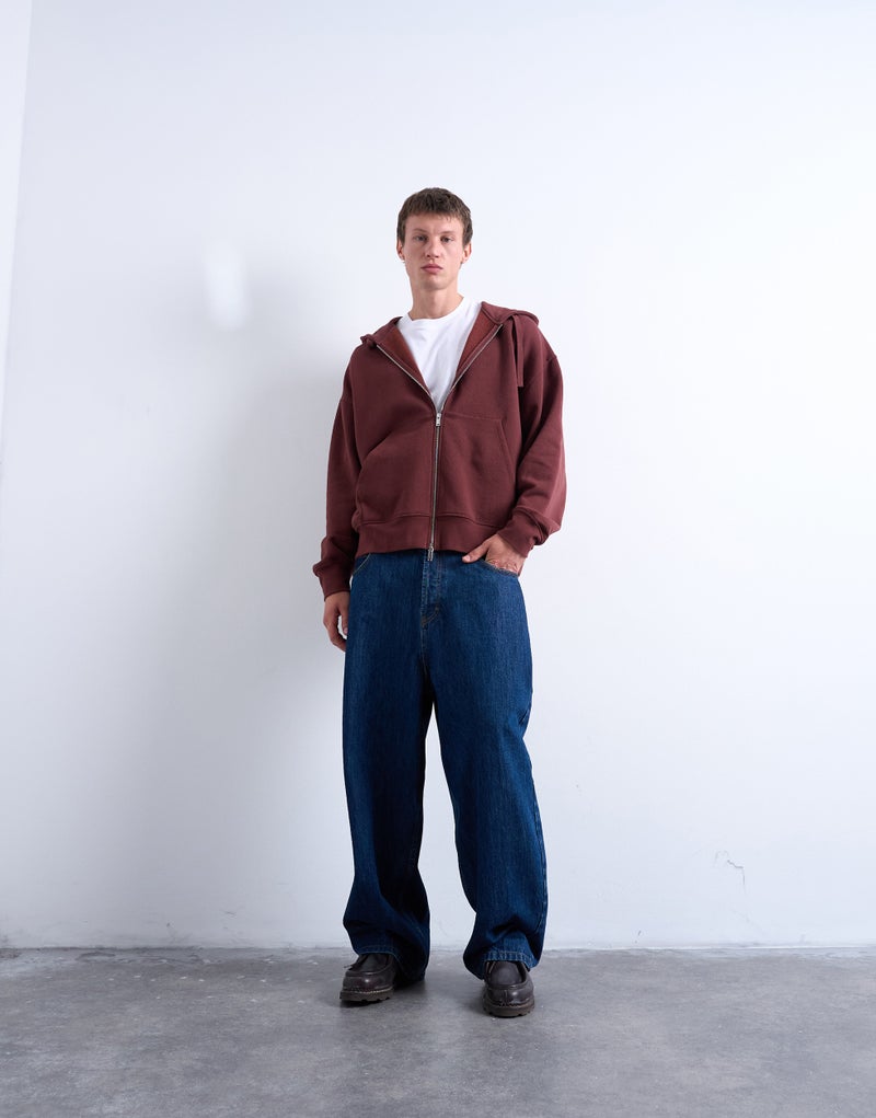 TOPMAN oversized fit zip through hoodie - Image 5