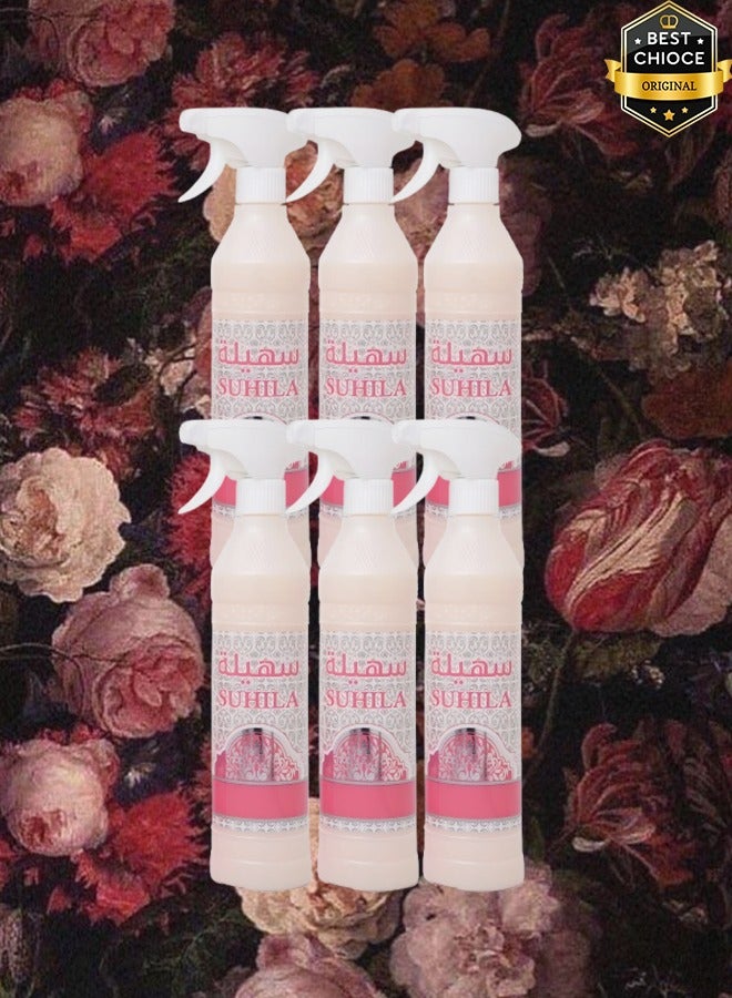 Banafa 6 Pieces Suhila Air Freshner 500ml - Image 1