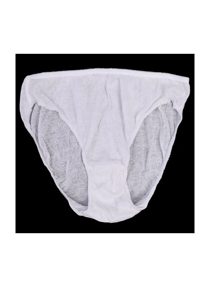 4-Pieces/Bag Once Use Travel Printed Underwear Panties for Women and Men,Disposable Pregnant Postpartum Paper Cotton Briefs - Image 5