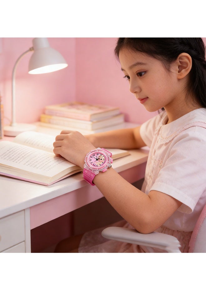 Happy D Frozen Elsa Girls' Watch, Children's Cartoon Digital Watch, Kids' Colorful Glowing Cartoon Quartz Watch with Box - Image 5