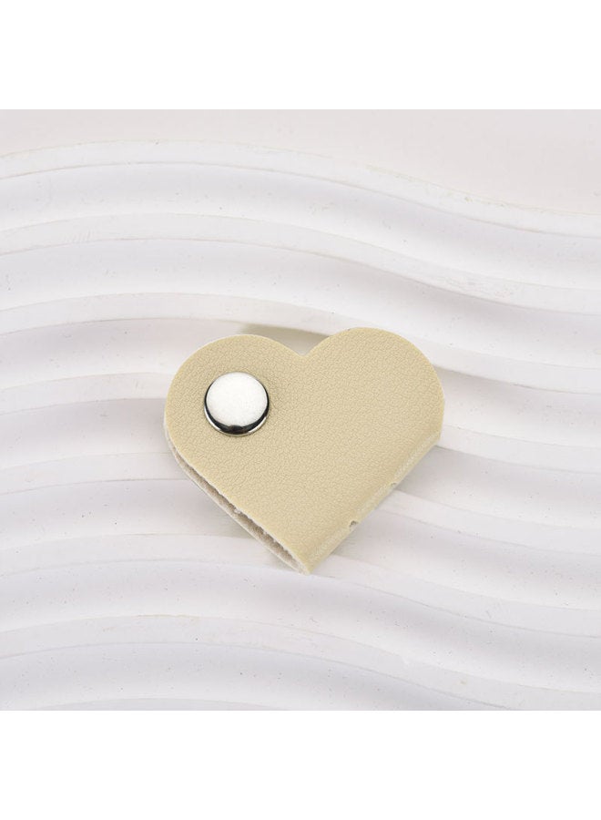 إسكدنيا منظم كابلات أرتيفاكت لتخزين كابلات البيانات، وربطة كابلات الكمبيوتر مع سلك سطح المكتب، وربطة كابلات ثابتة، باللون: نمط الحب، بيج - Image 1