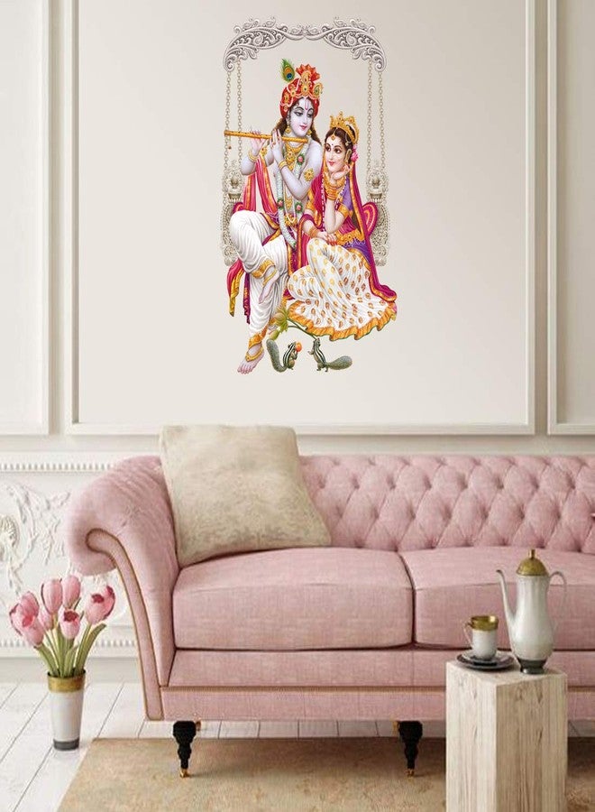 Rangoli ملصق جداري كبير بتصميم رانجولي، متعدد الألوان، مصنوع من الفينيل، 50 أو 70 سم، عبوة من قطعتين - Image 4